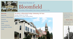 Desktop Screenshot of bloomfieldhistorical.org